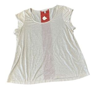 French Laundry Women's Plus 18/20 Back‎ Stripe Top Polyester Blend NWT